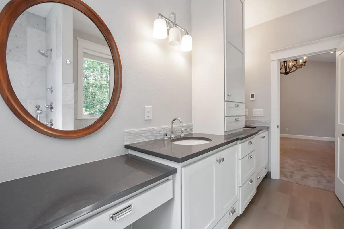 photo of a completed bathroom project after a remodel in a home in portland, oregon