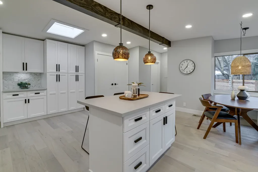 a photo of a kitchen remodel done on SW Rambler St, in Portland, Oregon