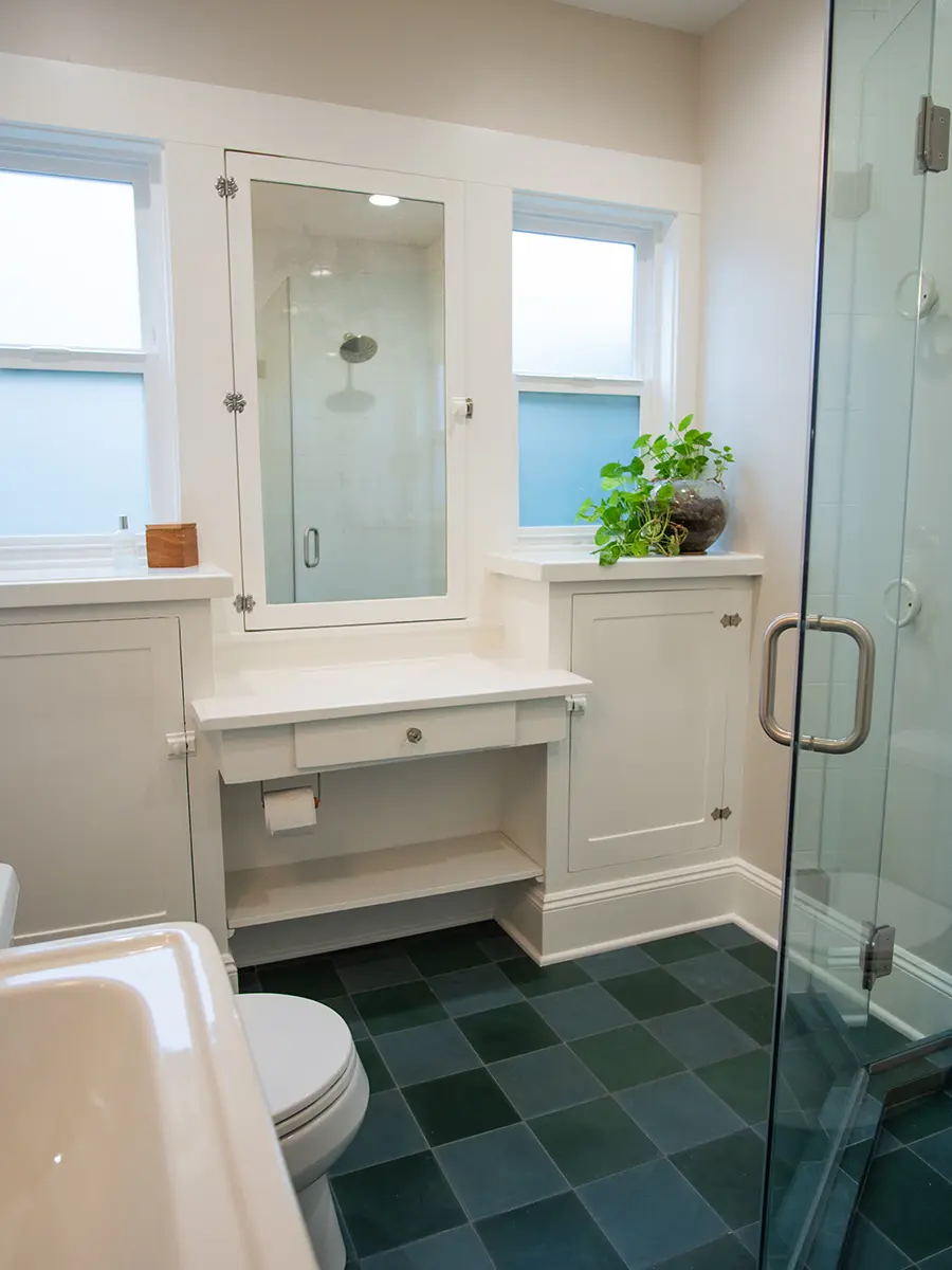 photos of a bathroom remodel in portland