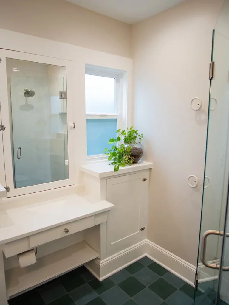 photos of a bathroom remodel in portland