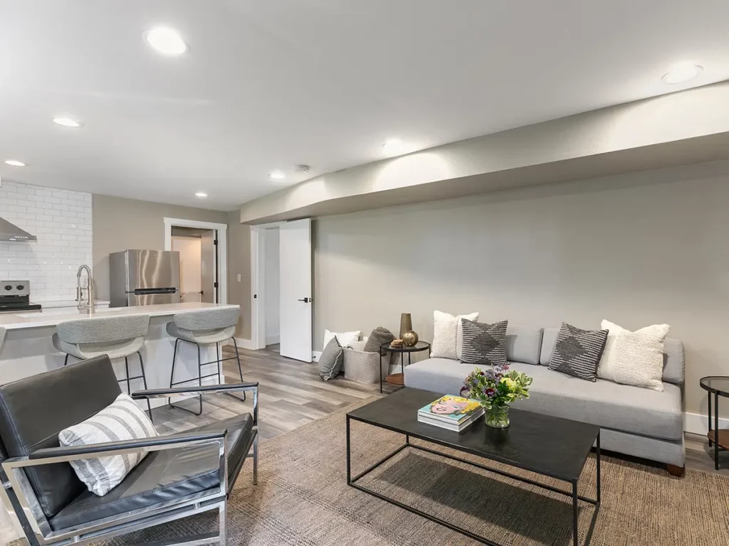 basement remodel project in portland, oregon done by PDX Remodeling & Design group