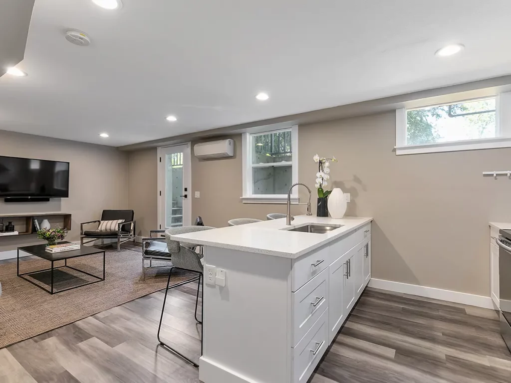 basement remodel project in portland, oregon done by PDX Remodeling & Design group