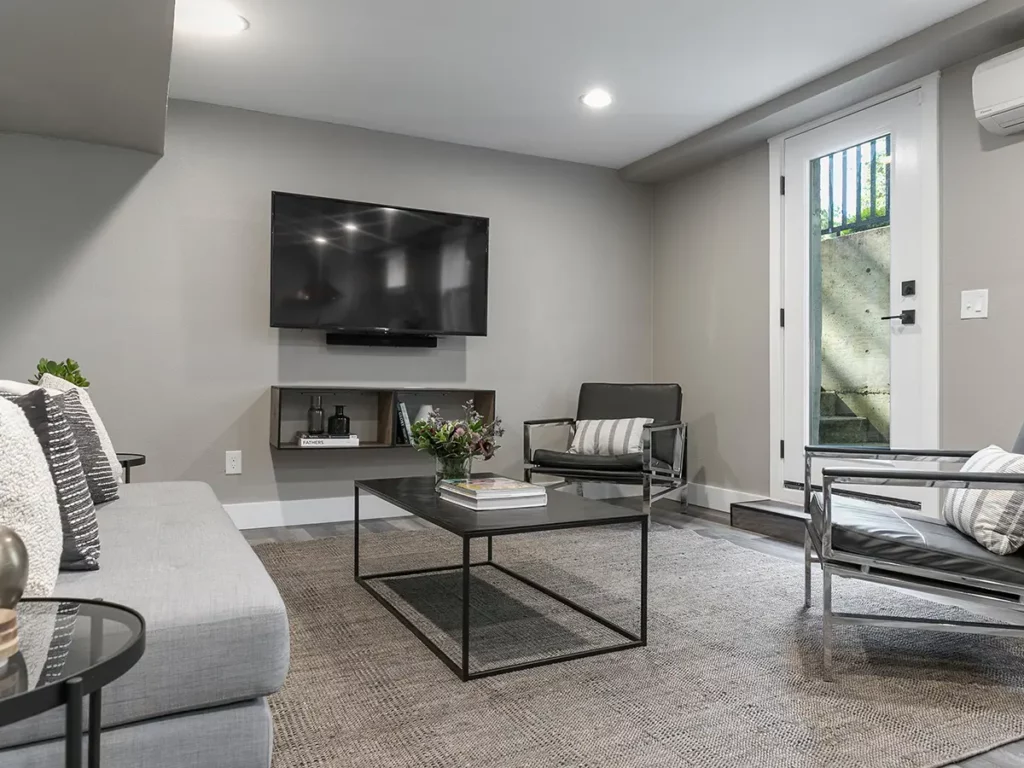 basement remodel project in portland, oregon done by PDX Remodeling & Design group